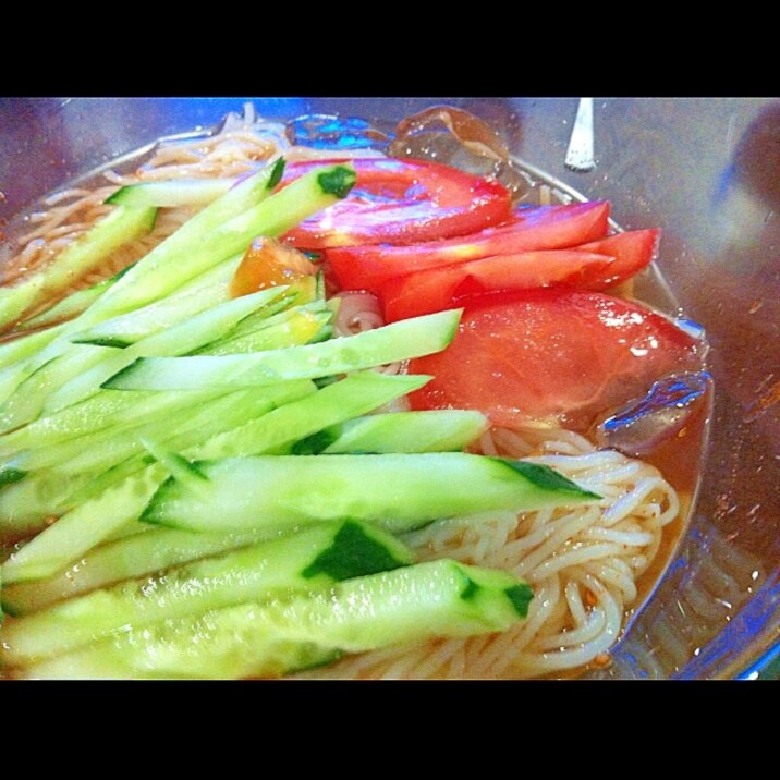 夏野菜たっぷり！さっぱり冷麺